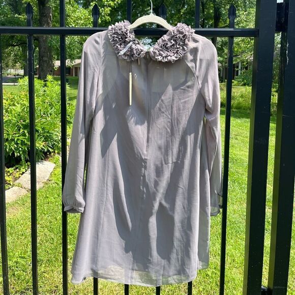 Urban Outfitters Quail Ruffle Trimmed Chiffon Dress NWT - Picture 10 of 13